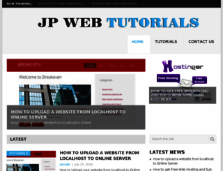 jpwebtutorials.com screenshot