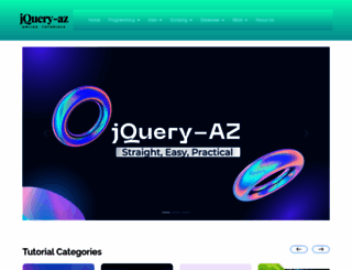 jquery-az.com screenshot