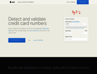 jquerycreditcardvalidator.com screenshot