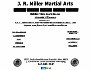 jrmillermartialarts.com screenshot