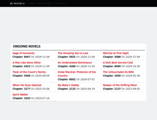 jrnovels.com screenshot