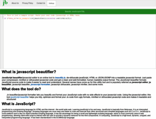 js-beautify.com screenshot