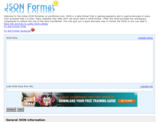 jsonformat.com screenshot