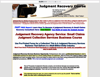 judgmentrecoveryecourse.com screenshot