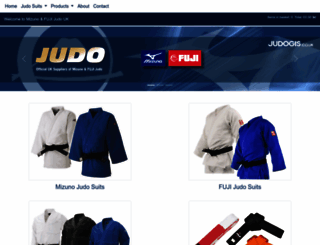 judogis.co.uk screenshot