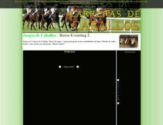 juegosdecarrerasdecaballos.com screenshot
