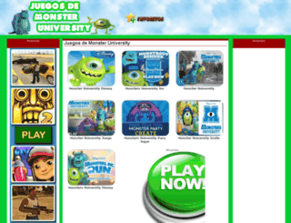 juegosdemonsteruniversity.co screenshot