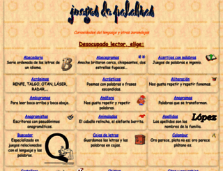 juegosdepalabras.com screenshot