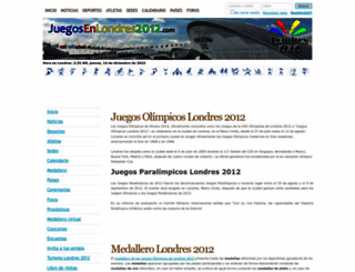 juegosenlondres2012.com screenshot