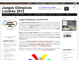 juegosolimpicos2012.org screenshot