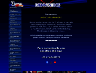 juegosps3romero.com screenshot