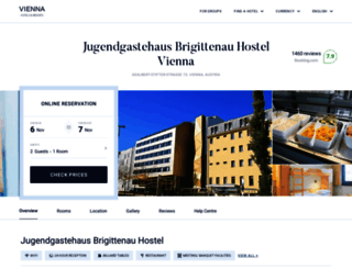 jugendgastehaus-brigittenau.hotelsinvienna.org screenshot