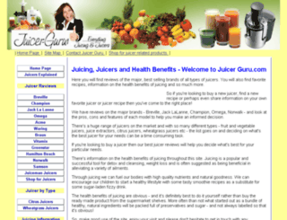 juicer-guru.com screenshot