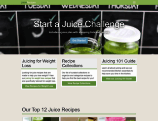 juicerecipes.com screenshot