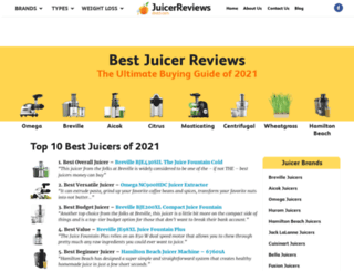 juicerreviewsdirect.com screenshot