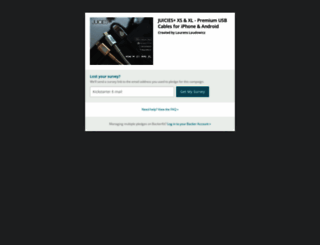 juicies.backerkit.com screenshot