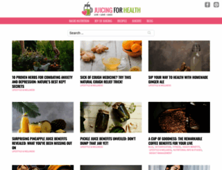 juicing-for-health.com screenshot