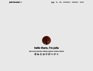 juliaferraioli.com screenshot