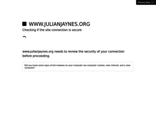 julianjaynes.org screenshot