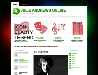 julieandrewsonline.com screenshot