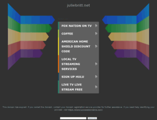 juliebritt.net screenshot