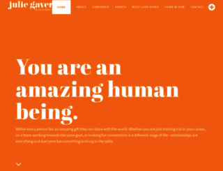 juliegaver.com screenshot