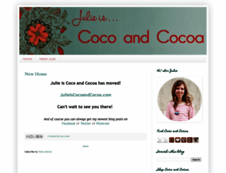 julieiscocoandcocoa.blogspot.com screenshot