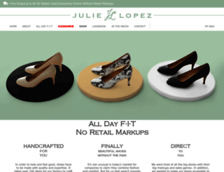 julielopezshoes.com screenshot