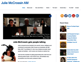 juliemccrossin.com screenshot