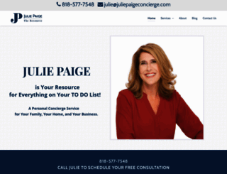 juliepaigeconcierge.com screenshot