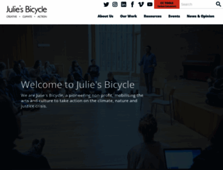 juliesbicycle.com screenshot