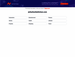 juliesfamilykitchen.com screenshot