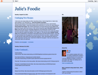 juliesfoodie.blogspot.com screenshot