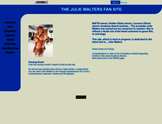 juliewalters.fanspace.com screenshot