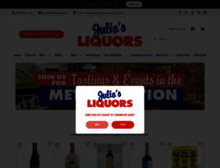 juliosliquors.com screenshot