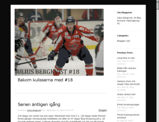 juliusbergkvist.div1hockey.se screenshot