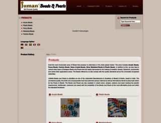 jumanbeadsnpearls.com screenshot