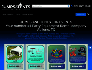 jumpsandtents.com screenshot