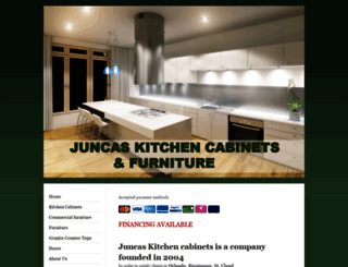 juncaskitchencabinets.com screenshot