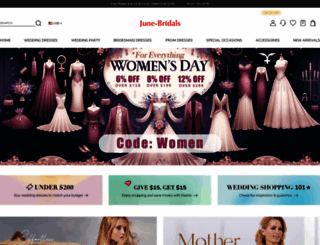 june-bridals.com screenshot
