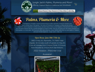 junglejacksplumerias.com screenshot