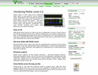 junior.reget.com screenshot