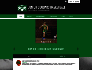 juniorcougarbasketball.com screenshot