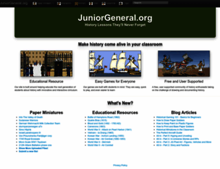 juniorgeneral.org screenshot