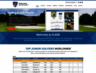 juniorgolfranking.com screenshot