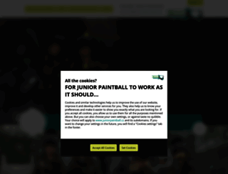 juniorpaintball.cz screenshot