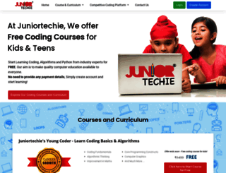 juniortechie.com screenshot