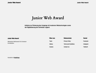 juniorwebaward.ch screenshot