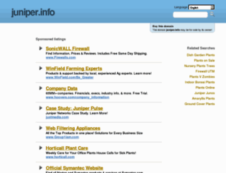 juniper.info screenshot