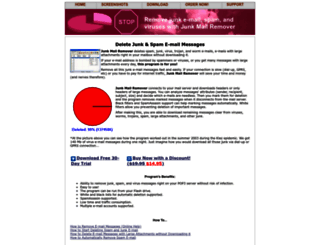 junk-mail-remover.com screenshot